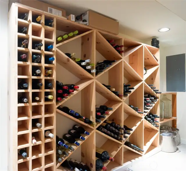 Wine storage in basement