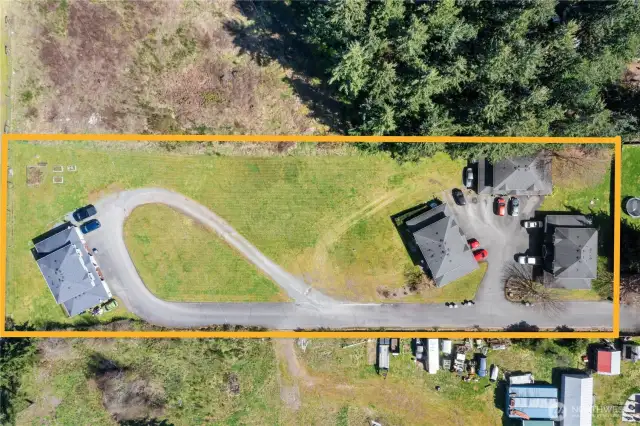 Boundary outline from above