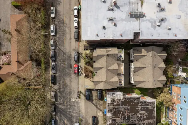 Birdseye view of the property