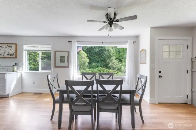 Plenty of room to expand for larger gatherings.