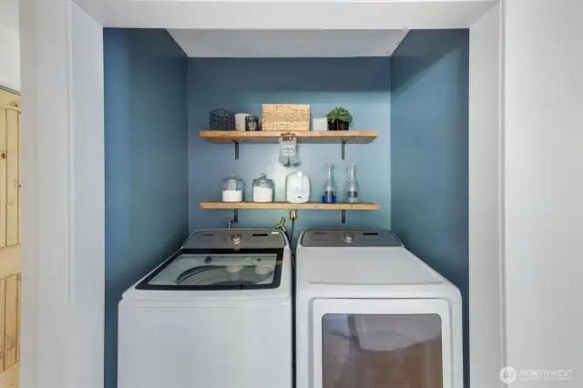 Convenient location for laundry