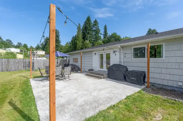 Concrete patio - let the summer BBQ season begin.
