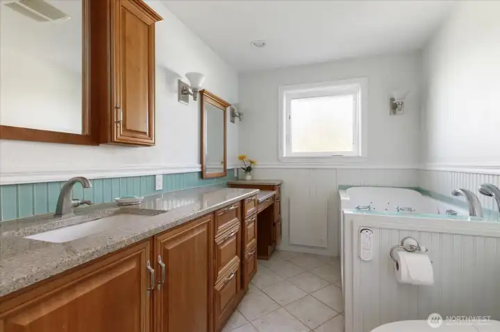Primary bathroom with walk-in tub and Bidet