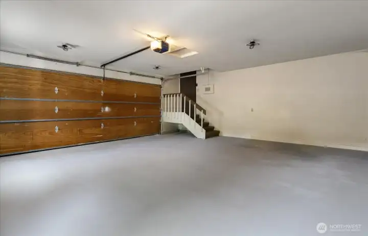 Fully finish 2 car garage, with electric car charging