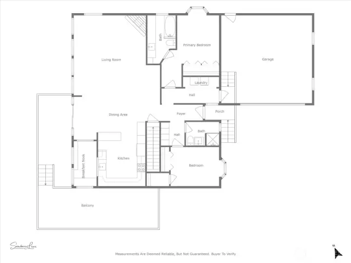 Main level floor plan