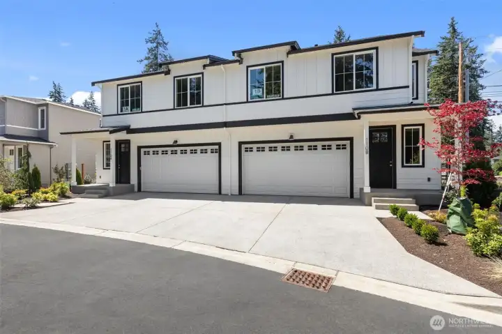 Lauren Lane is a boutique community of new construction townhomes that share just one wall. Home A and B pictured here.