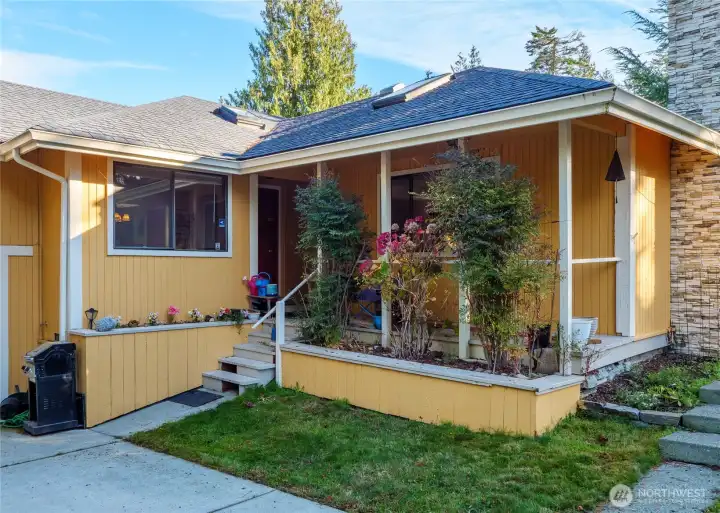 welcoming front porch