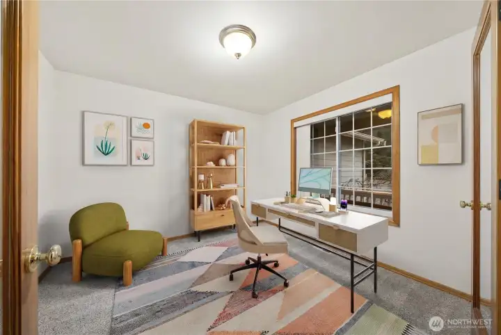 Office virtually staged