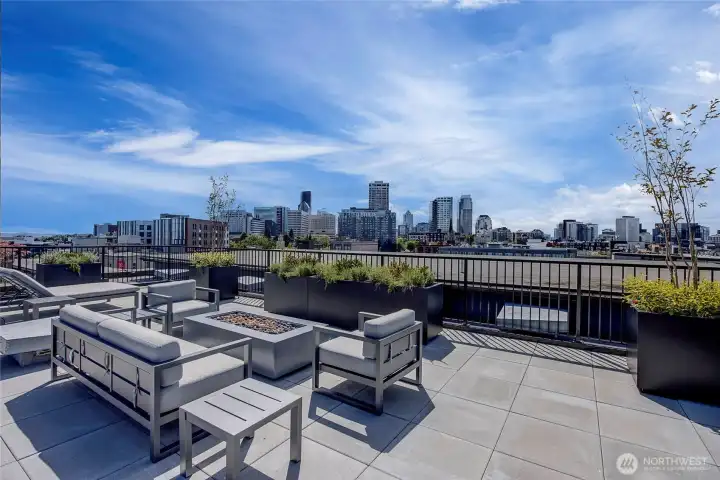 The freshly renovated rooftop deck is open!