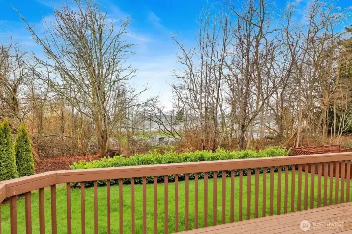 Back lower deck views.