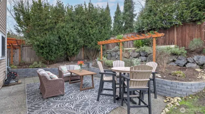 Privacy abounds in this tranquil backyard.