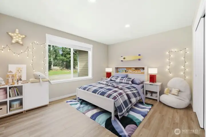 2nd bR. Virtual staged.