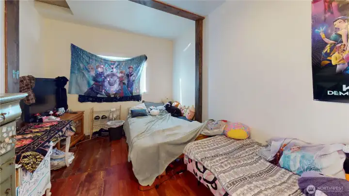 Bedroom off the living room