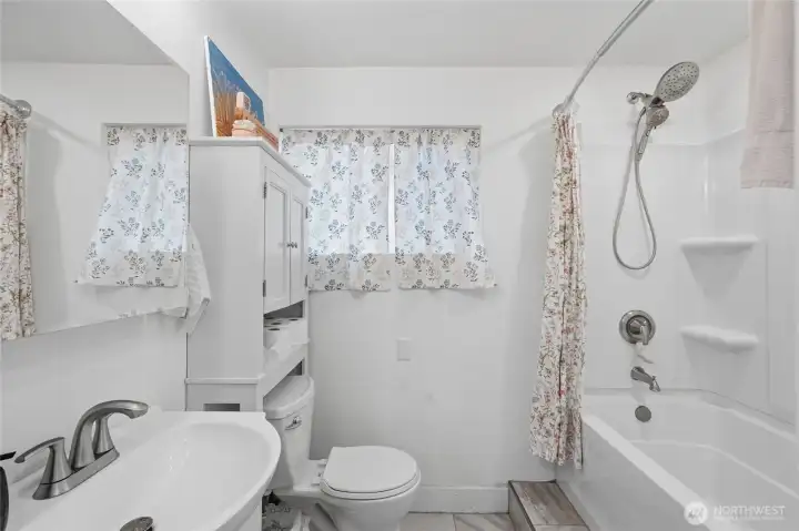 Full bathroom in the ADU