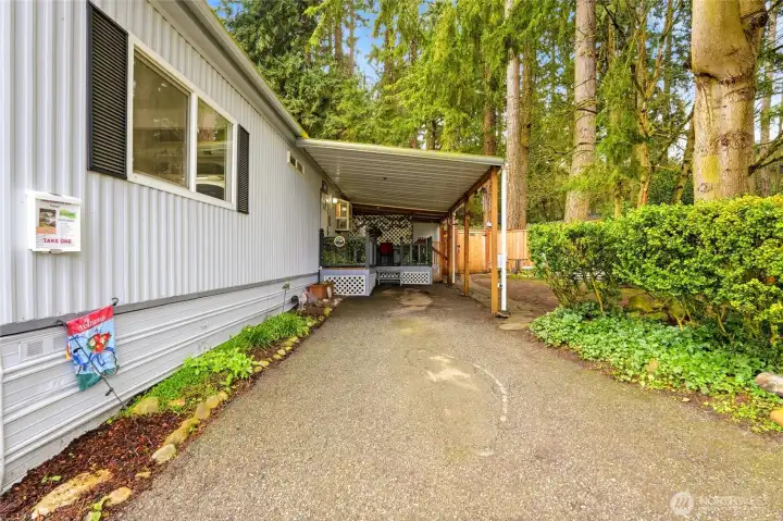 Inviting entry with a peaceful approach