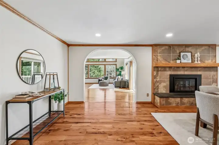 Looking into the Formal Living Room from Dining Room.