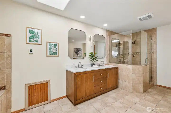 Primary Bath upstairs for Primary Bedroom.