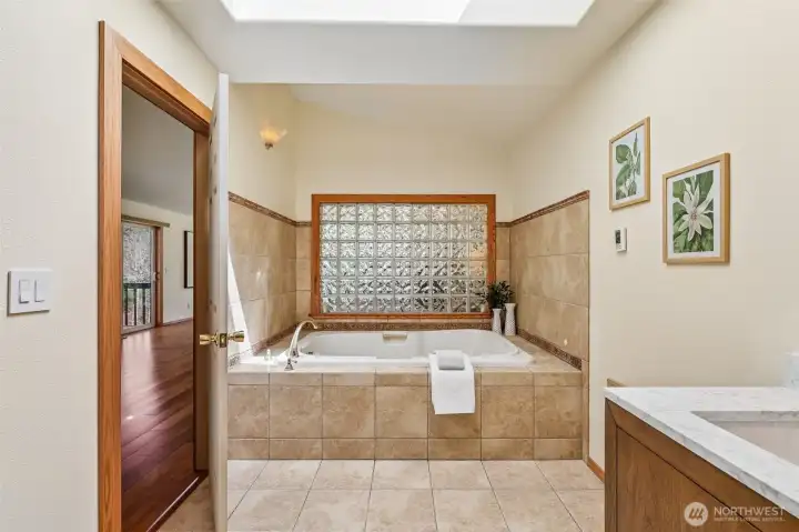 Relax in your jetted tub.