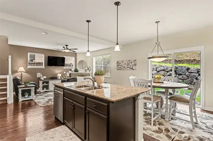 Entertaining is a breeze in this open concept living space.