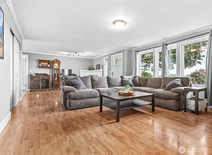 Living room view from hall