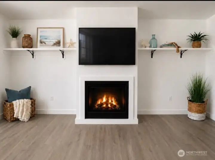 Incredibly cuteness at the beach with top quality fixtures, appliances and climate control  (virtually staged photo). TV connection behind TV in pic actually correct however
