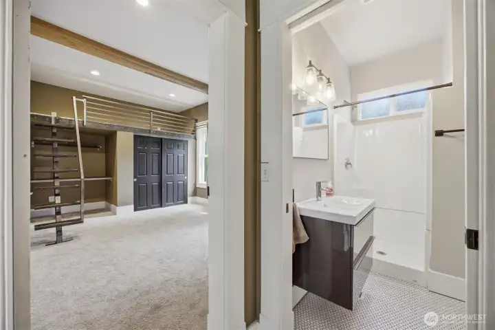 Main Floor Bedroom and Bath
