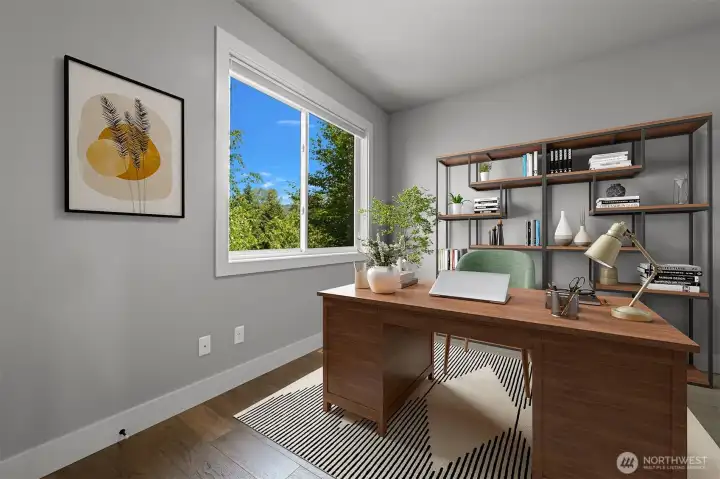 Staged as an office