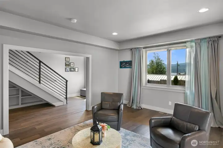 2nd living room on lower level.
