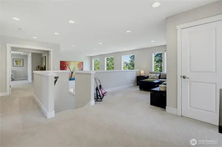 Upstairs has a sizable family room area with hall closet. Big double-door primary suite. Upstairs has a sizable family room area with hall closet. Big double-door primary suite.