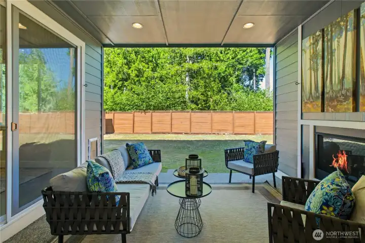 Waiting for it? Yes, finally take a gander at this wonderful, covered patio with fireplace. Waiting for it? Yes, finally take a gander at this wonderful, covered patio with fireplace.