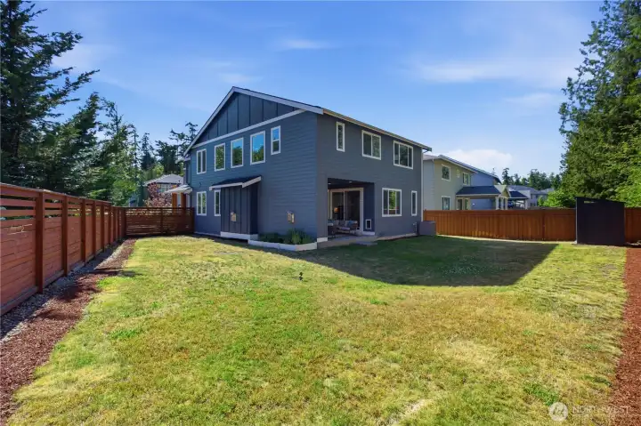 Big corner lot makes the home feel very private. Big corner lot makes the home feel very private.