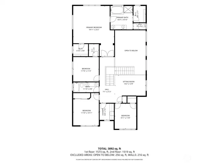 Upper floorplan Upper floorplan