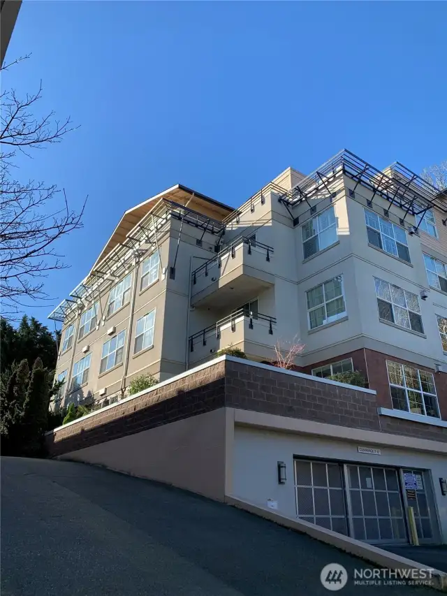 Montesano Condo Unit 103 - view of unit and private patio