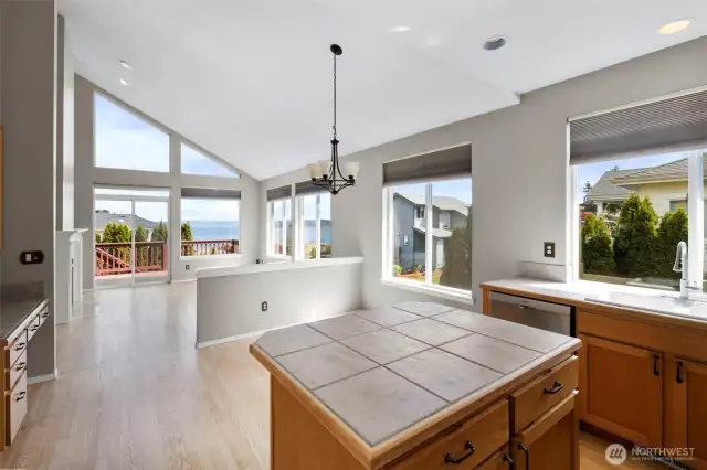 Space for a dining/eating space.