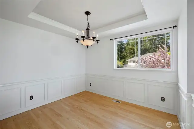 This space could be used for an open office area or crafts or home school room,