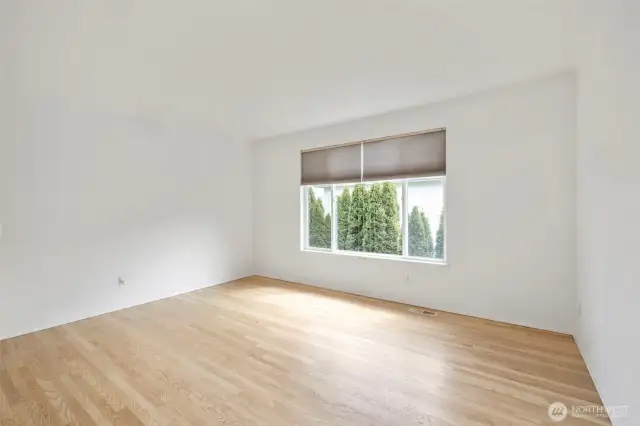 Top Down~Bottom up Blinds to adjust your level of privacy and light.