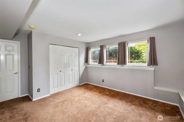 Secondary bedrooms are roomy as well.