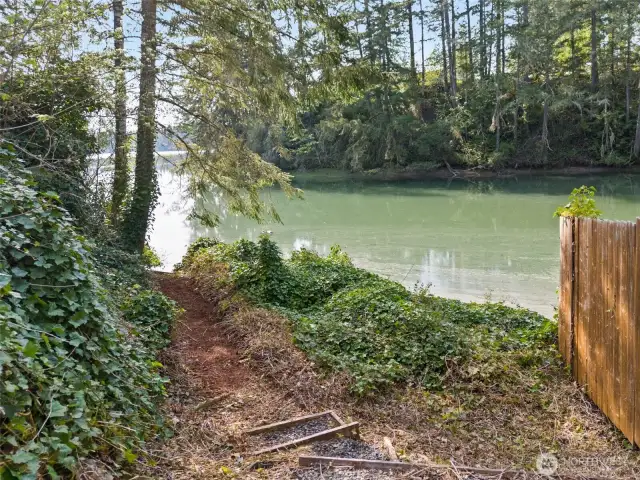 Bottom of the boat launch
