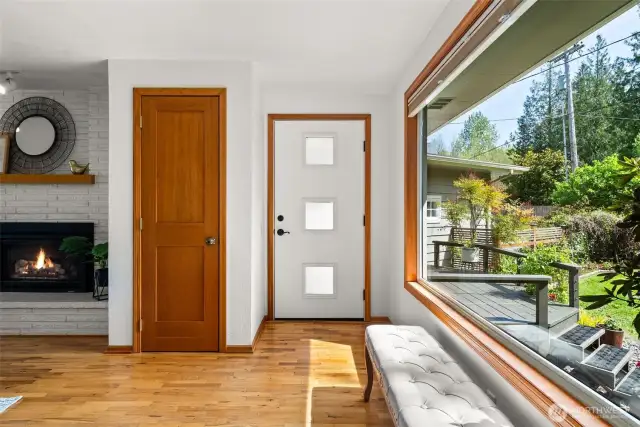 Hardwood floors throughout the main floor.