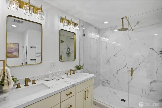 Stunning primary bathroom