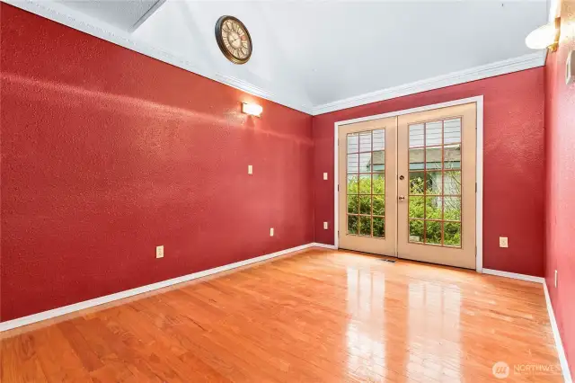 Dining room looking toward patio