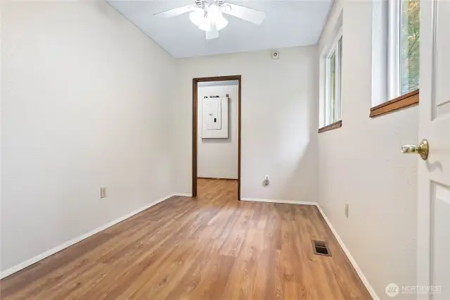 Bonus room looking toward closet / laundry room