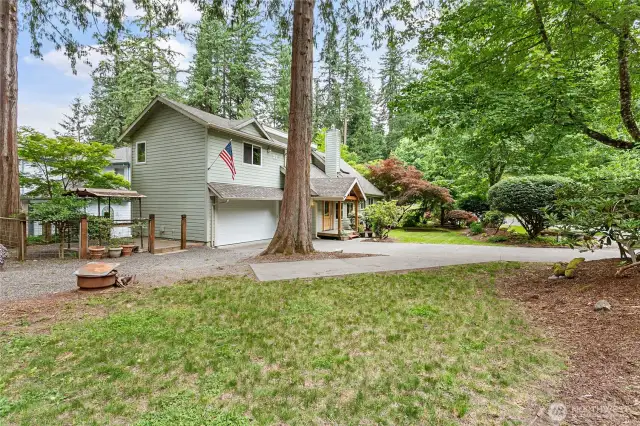 West side of house