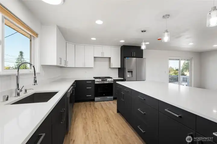 Plenty of counter space and cabinet storage