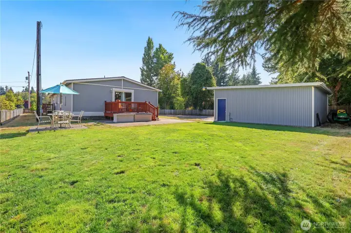 Spacious yard
