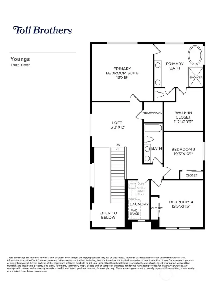 Floor Plan - Third Floor