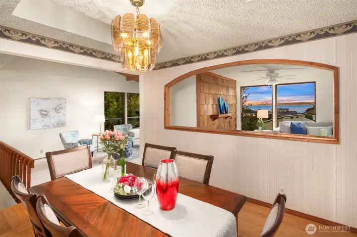 The formal dining room