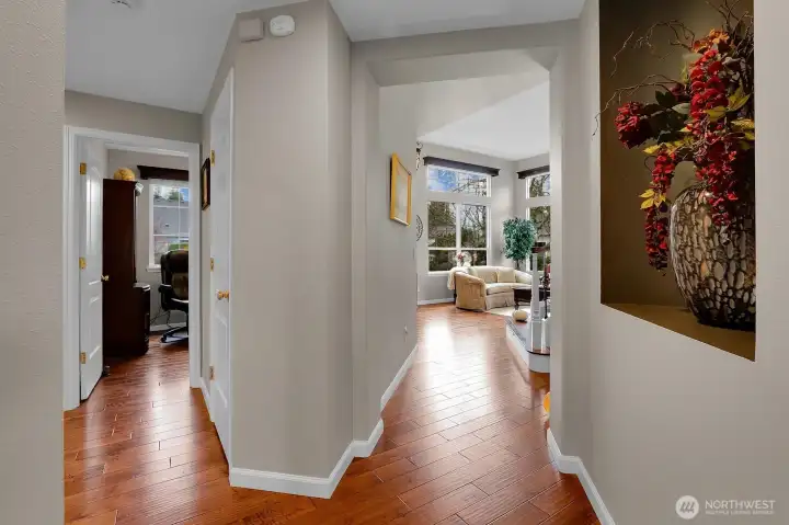 Additional access to office and formal living room