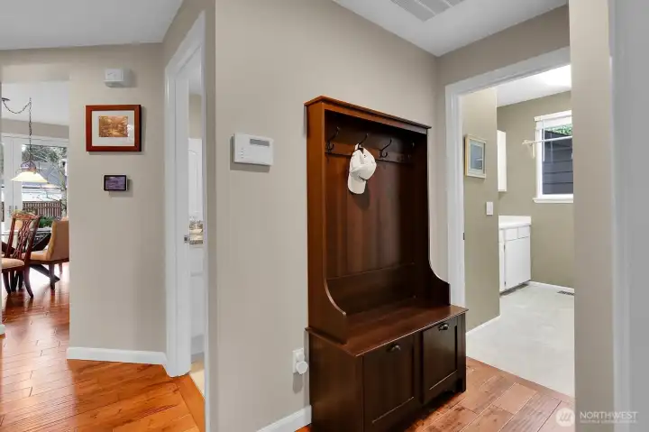 Utility room on main floor