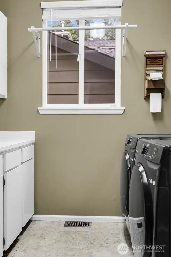 Utility room on main floor